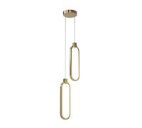 MI-NI Copper Chandelier LED Three-Tone Light Modern Light Luxury - Art Decoration Pendant Light Bedroom Bedside Porch Single Head Long Line Ceiling Hanging Lamp Adjustable,for Kitchens