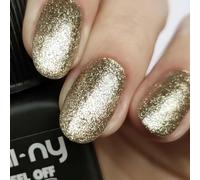 MI-NY Smalto Semipermanente Peel Off Lac oro, Honey gold, Gel senza Base e Top Coat, Rimozione con Acqua Calda, Formula Vegan Friendly, Durata Fino 15 Giorni, Manicure Rapida in 5 minuti