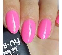 MI-NY Smalto Semipermanente Peel Off Lac rosa, Carnation Pink - Gel senza Base e Top Coat, Rimozione con Acqua Calda, Formula Vegan Friendly, Durata Fino 15 Giorni, Manicure Rapida in 5 minuti