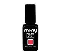 MI-NY Smalto Semipermanente Peel Off Lac rosa fluo, Happy Hour, Gel senza Base e Top Coat, Rimozione con Acqua Calda, Formula Vegan Friendly, Durata Fino 15 Giorni, Manicure Rapida in 5 minuti
