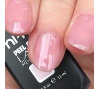 MI-NY Smalto Semipermanente Peel Off Lac rosa nude, Clean Girl, Gel senza Base e Top Coat, Rimozione con Acqua Calda, Formula Vegan Friendly, Durata Fino 15 Giorni, Manicure Rapida in 5 minuti