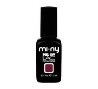 MI-NY Smalto Semipermanente Peel Off rosso, Merlot, Gel senza Base e Top Coat, Rimozione con Acqua Calda, Formula Vegan Friendly, Durata Fino 15 Giorni, Manicure Rapida in 5 minuti