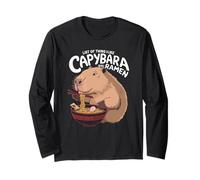 Mi piacciono Capibara e Ramen - Cool Capybara - Funny Capybara Maglia a Manica