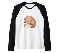 Mi piacciono Capibara e Ramen - Cool Capybara - Funny Capybara Maglia con Maniche Raglan