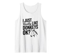 Mi piacciono Davvero Gli Asini, Ok? Amanti degli Animali Divertenti Canotta