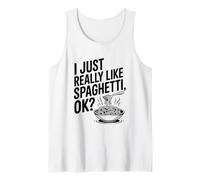 Mi piacciono Davvero Gli Spaghetti Ok? Divertente Amante della Pasta Canotta