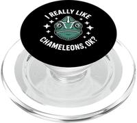 Mi piacciono davvero i camaleonti Funny Chameleon PopSockets PopGrip per MagSafe