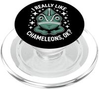 Mi piacciono davvero i camaleonti Funny Chameleon PopSockets PopGrip per MagSafe