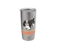 Mi piacciono davvero i cani Ok Cavalier King Charles Spaniel Bicchiere termico in acciaio inox doppia parete