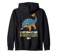 Mi piacciono Davvero i Dinosauri Ok Animal Ankylosaurus Dino Felpa con Cappuccio