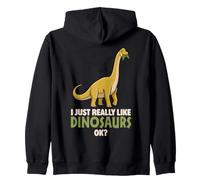Mi piacciono Davvero i Dinosauri Ok Animal Brachiosaurus Dino Felpa con Cappuccio