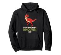 Mi piacciono Davvero i Dinosauri Ok Prehistoric Carnotaurus Dino Felpa con Cappuccio