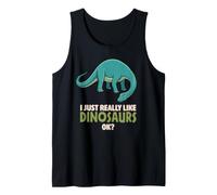 Mi piacciono Davvero i Dinosauri Ok Prehistoric Diplodocus Dino Canotta