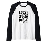 Mi piacciono Davvero i gheppi, Ok? Bird Lover Maglia con Maniche Raglan