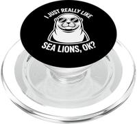 Mi piacciono davvero i leoni marini Funny Sea Lion PopSockets PopGrip per MagSafe