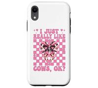 Mi piacciono davvero le mucche, ok? Dairy Farmer Cow Farming Girl Custodia per iPhone XR