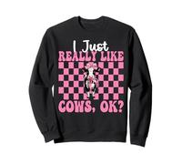 Mi piacciono Davvero Le Mucche, Ok? Dairy Farmer Cow Farming Girl Felpa