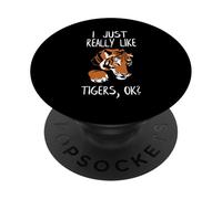 Mi piacciono davvero le tigri OK Big Wild Cat Zoo Keeper Tiger PopSockets PopGrip Adesivo