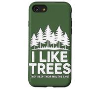 Mi piacciono gli alberi, tengono la bocca chiusa nella foresta Custodia per iPhone SE (2020) / 7/8