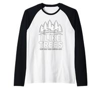 Mi piacciono Gli Alberi, tengono la Bocca Chiusa nella Foresta Maglia con Maniche Raglan