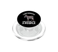 Mi piacciono gli asini e forse mi piacciono 3 persone PopSockets PopGrip per MagSafe