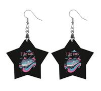 Mi piacciono gli orecchini classici in legno Trans, pendenti artistici leggerissimi, ganci per orecchini, gioielli vintage per donna