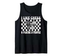 Mi piacciono Gli Scacchi & Forse 3 Persone Giocatore di Scacchi Maestro Chess Girl Canotta