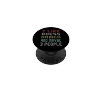 Mi piacciono gli scacchi, ramen e forse 3 persone divertente giocatore di scacchi PopSockets PopGrip Adesivo