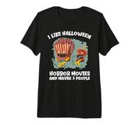 Mi piacciono Gli Zombi di Halloween e Forse 3 Persone Maglietta Premium
