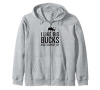 Mi piacciono i Big Bucks e Non Posso mentire Cacciatore di Cervi Felpa con Cappuccio