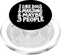 Mi piacciono i cani Mahjong e forse 3 persone PopSockets PopGrip per MagSafe