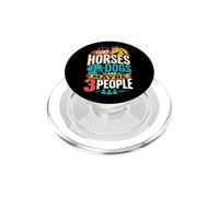 Mi piacciono i cavalli e forse 3 persone Amanti dei cavalli e dei cani PopSockets PopGrip per MagSafe