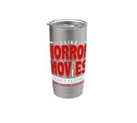 Mi piacciono i film horror vestiti comodi e forse 3 persone Bicchiere termico in acciaio inox doppia parete