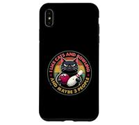 Mi piacciono i gatti e il bowling e forse 3People Amanti dei gatti divertenti Custodia per iPhone XS Max