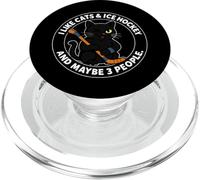 Mi piacciono i gatti e l'hockey su ghiaccio e forse 3 persone PopSockets PopGrip per MagSafe