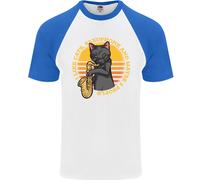 Mi Piacciono I Gatti, I Sassofoni E Forse 3 Persone Uomo S/S Maglietta Baseball