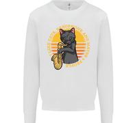 Mi Piacciono I Gatti Saxofoni E Forse 3 Persone Uomo Felpa Maglione
