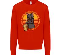 Mi Piacciono I Gatti Saxofoni E Forse 3 Persone Uomo Felpa Maglione