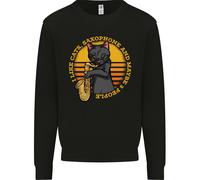 Mi Piacciono I Gatti Saxofoni E Forse 3 Persone Uomo Felpa Maglione