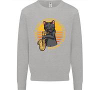 Mi Piacciono I Gatti Saxofoni E Forse 3 Persone Uomo Felpa Maglione