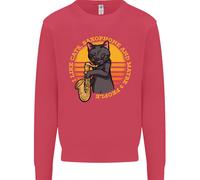 Mi Piacciono I Gatti Saxofoni E Forse 3 Persone Uomo Felpa Maglione