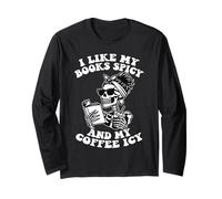 Mi piacciono i miei libri Spicy And My Coffee Icy Bookworm Reader Maglia a Manica