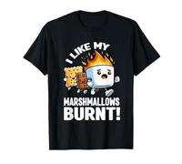 Mi piacciono i miei marshmallow bruciati Smores arrosto S'more Lover Maglietta