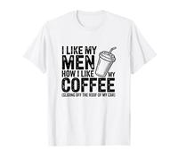 Mi piacciono i Miei Uomini Sarcastico caffè Mattina Umorismo Sassy Donne Maglietta