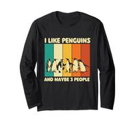Mi piacciono i Pinguini e Forse 3 Persone - Penguin Lover Maglia a Manica