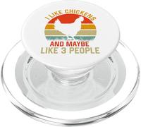 mi piacciono i polli e forse mi piacciono 3 persone PopSockets PopGrip per MagSafe