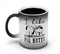 Mi piacciono i sederi dei maiali e non posso mentire, tazza da caffè con d