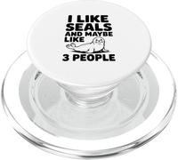 Mi piacciono i sigilli e forse piace 3 persone Umorismo divertente PopSockets PopGrip per MagSafe