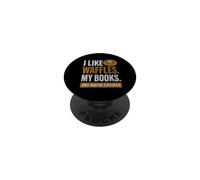 Mi piacciono i waffle I miei libri e forse 3 persone PopSockets PopGrip Adesivo