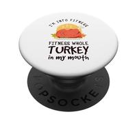 Mi piacciono il fitness tutto questo tacchino in bocca PopSockets PopGrip Adesivo